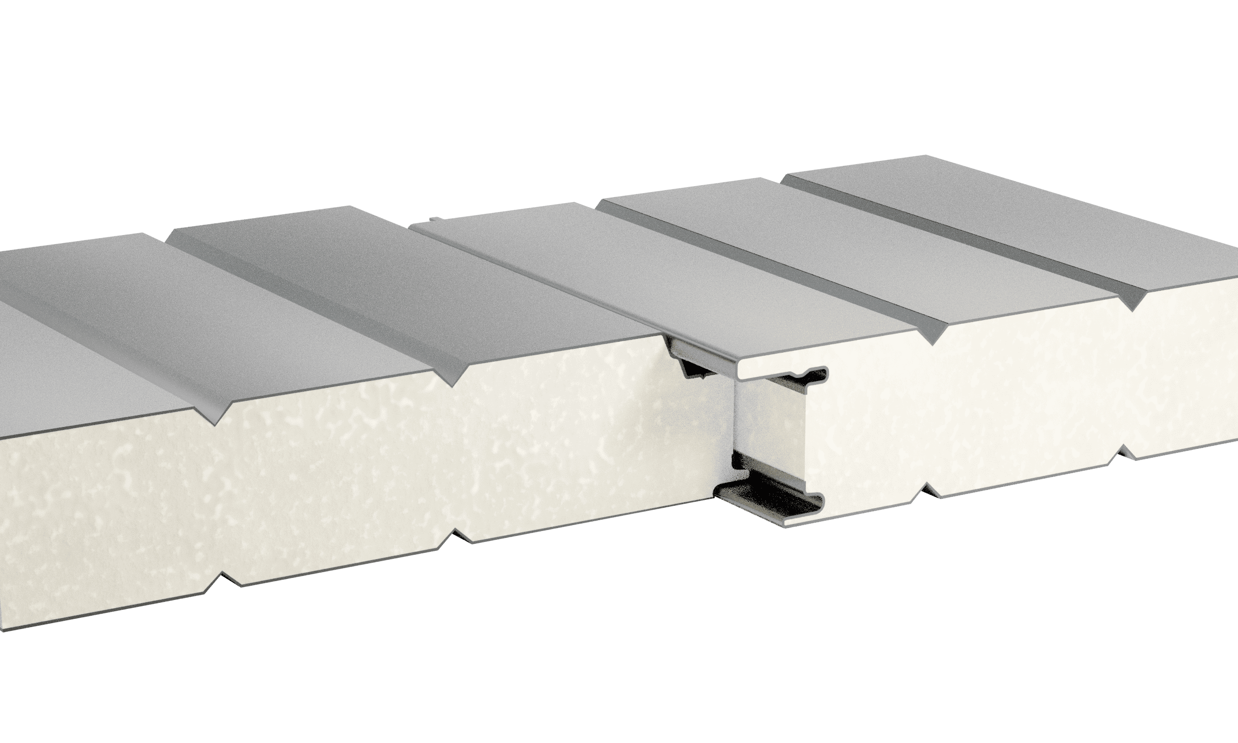 Трехслойная сэндвич-панель 50 мм стеновая S-fix ПЕНА | накатка